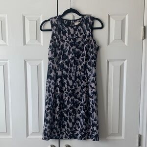 Black and Gray Sleeveless Dress
